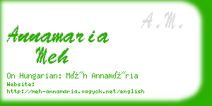 annamaria meh business card